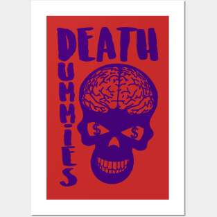 Purple Death Dummies Skull Posters and Art